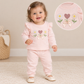 Baby girls 2 piece pink floral set