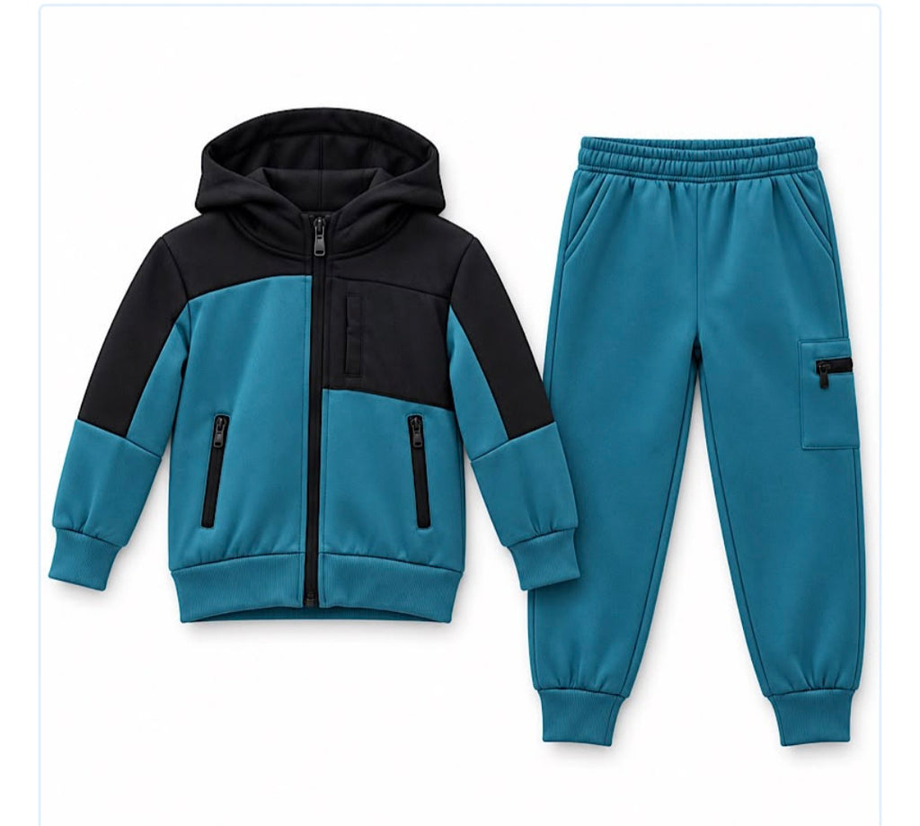 Boys 2 piece hooded tracksuit