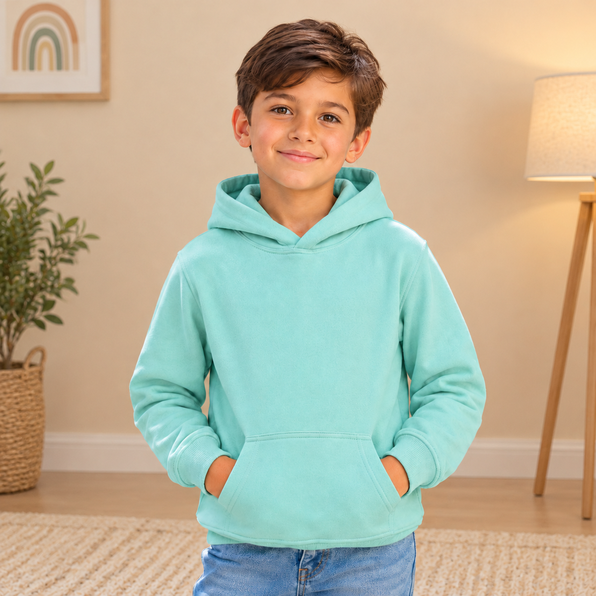 Boys mint green hoody